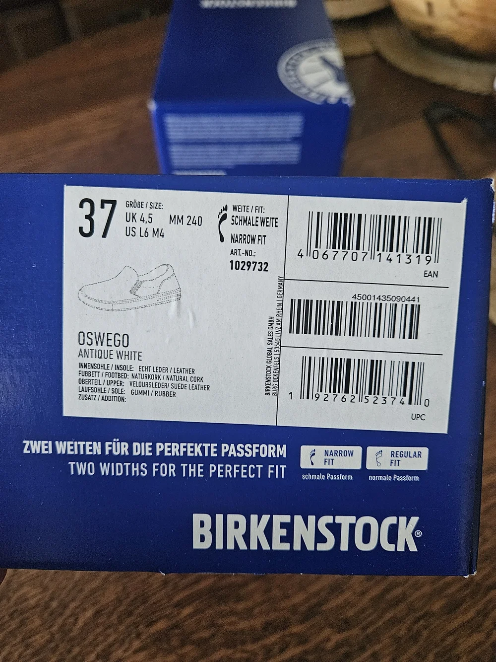 Birkenstock Oswego Slip-On Sneakers NWT | Antique White Suede | EU 37